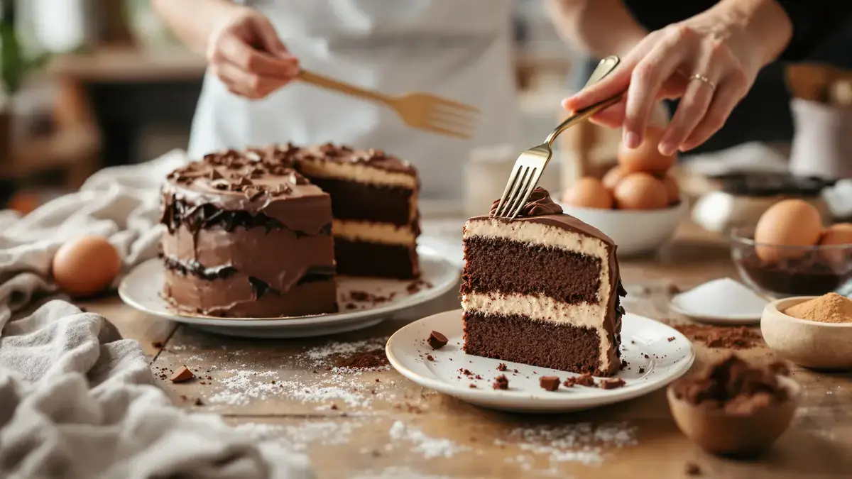 Een smeuïge en luchtige chocoladecake: ontdek dit snelle recept zonder toegevoegde vetten