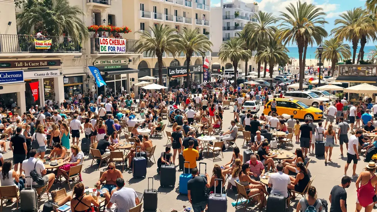 Het toerisme in Spanje bereikt een nieuw hoogtepunt met 97 miljoen buitenlandse bezoekers en komt daarmee dichter bij Frankrijk